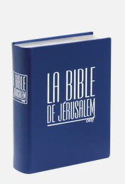 Bible de Jérusalem Major cuir bleu sous coffret tranches argent
