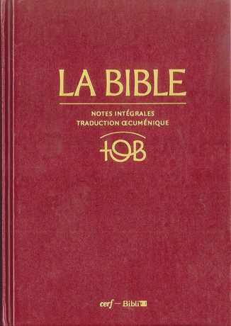 la bible tob en francais
